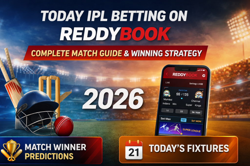 Today IPL Betting on Reddybook – Complete Match Guide & Winning Strategy